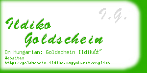 ildiko goldschein business card